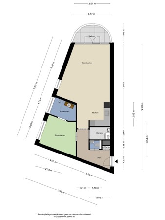 Floorplan - Rosmolenplein 61, 5014 ET Tilburg