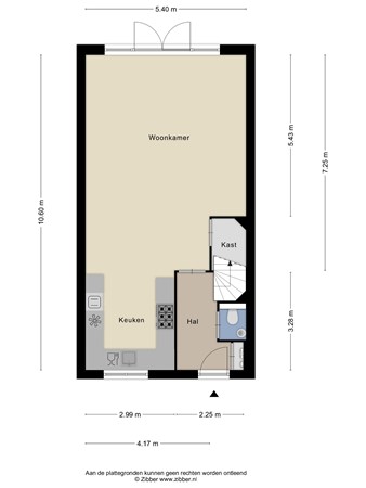 Floorplan - Beijerlandstraat 5, 5018 DB Tilburg
