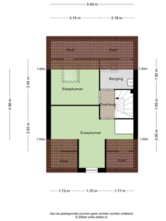 Floorplan - Beijerlandstraat 5, 5018 DB Tilburg