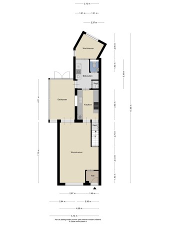 Floorplan - Abcovenseweg 30, 5051 PV Goirle