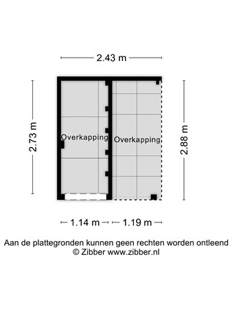 Floorplan - Bisschop Zwijsenstraat, 5021 KD Tilburg