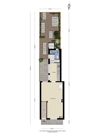 Floorplan - Hoogvensestraat 78, 5017 CG Tilburg