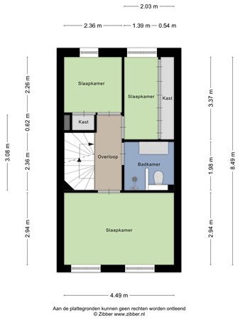 Floorplan - Rectorstraat, 5057 DC Berkel-Enschot