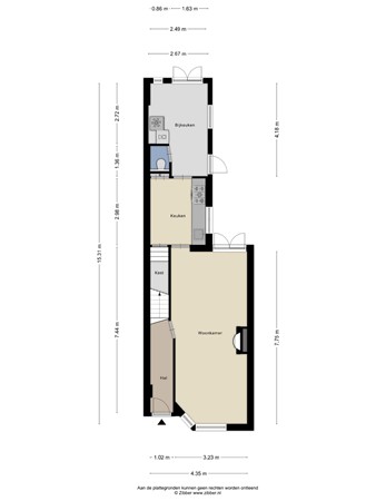 Floorplan - Jasmijnstraat, 5014 AR Tilburg