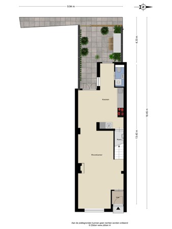 Floorplan - Eikstraat, 5038 ML Tilburg
