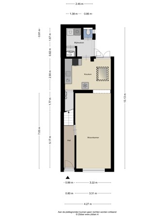 Floorplan - President Steijnstraat, 5021 TP Tilburg