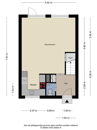 Floorplan - Kloosterstraat, 5056 JS Berkel-Enschot