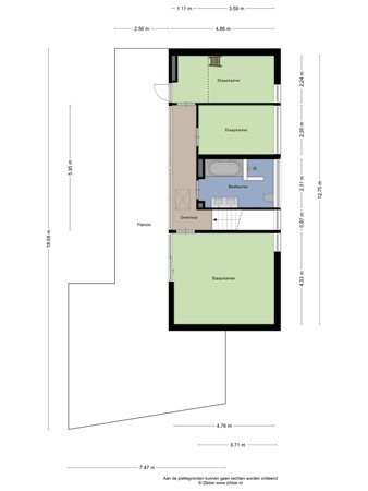 Floorplan - Romeinse Tijd, 5053 ET Goirle