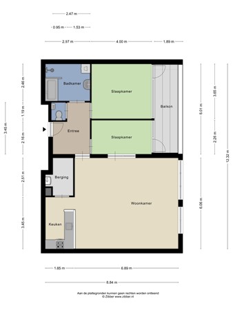 Floorplan - Schoolstraat 107, 5038 RJ Tilburg