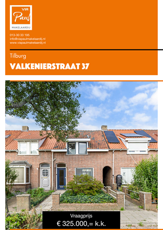 Brochure preview - brochure Valkenierstraat 37 Tilburg