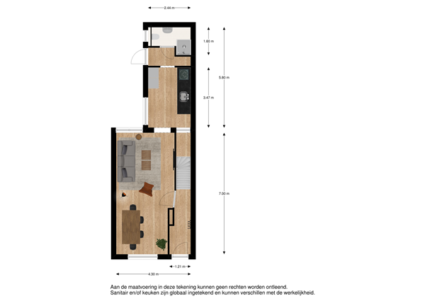 Floorplan - Burchtstraat 12, 5021 BG Tilburg