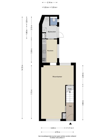 Floorplan - Hoevenseweg 46, 5017 AE Tilburg