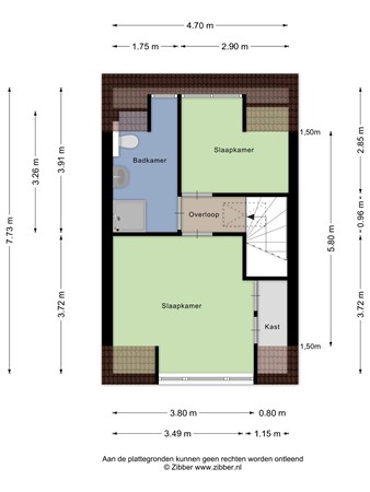 Floorplan - Hoevenseweg 46, 5017 AE Tilburg