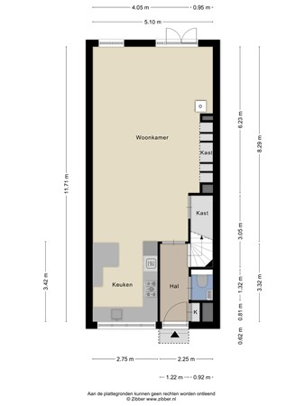 Floorplan - Galjoenerf 3, 5017 LM Tilburg