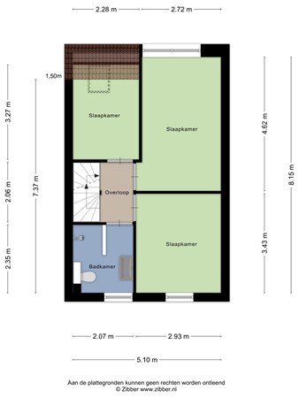 Floorplan - Midslandstraat 53, 5045 DK Tilburg