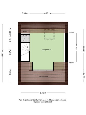 Floorplan - Midslandstraat 53, 5045 DK Tilburg