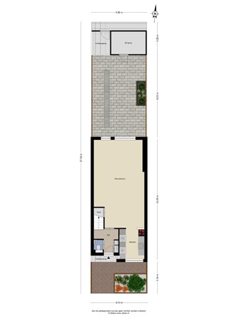 Floorplan - Midslandstraat 53, 5045 DK Tilburg