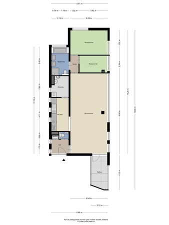 Floorplan - Henriette Ronnerstraat 53, 5038 KH Tilburg