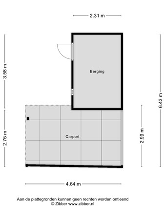 Floorplan - Alberdingk Thijmstraat 32, 5025 TC Tilburg