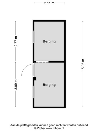 Floorplan - Kasteel Lichtenbergstraat 1, 5037 HC Tilburg