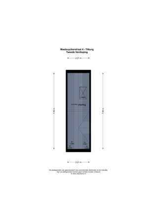 Floorplan - Maetsuyckerstraat 4, 5018 GC Tilburg