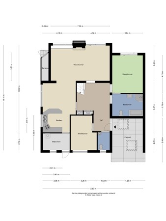 Floorplan - Dintel 7, 5032 CM Tilburg