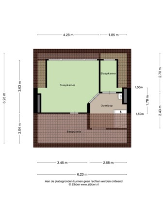 Floorplan - Groenstraat 168, 5021 LM Tilburg
