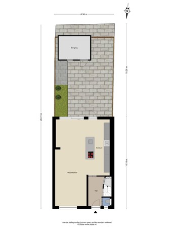 Floorplan - Groenstraat 168, 5021 LM Tilburg