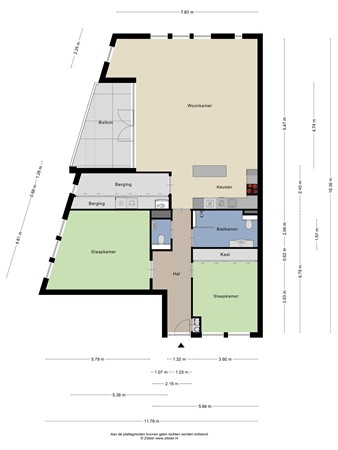 Floorplan - Van Haestrechtstraat 4-07, 5051 VD Goirle