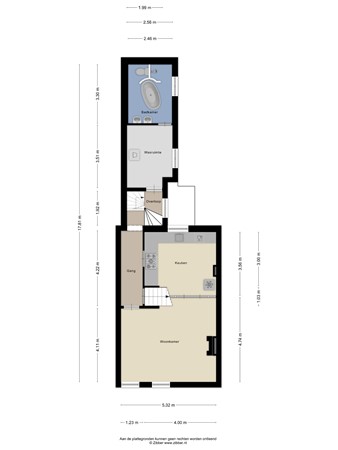 Floorplan - Korvelseweg 34, 5025 JH Tilburg