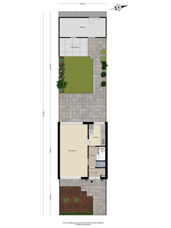 Floorplan - Vivaldistraat 105, 5049 JB Tilburg
