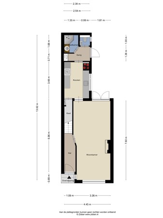Floorplan - Hart van Brabantlaan 121, 5038 LB Tilburg