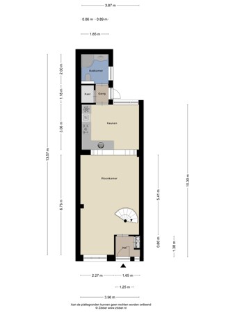 Floorplan - Bloemfonteinstraat 14, 5025 HJ Tilburg