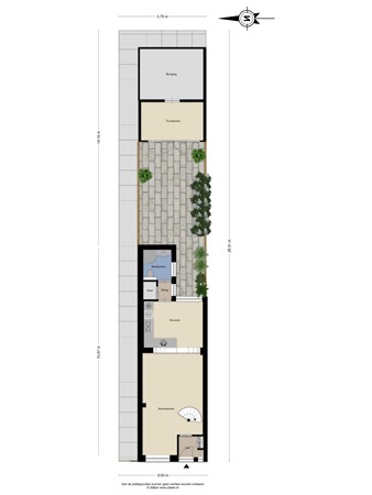 Floorplan - Bloemfonteinstraat 14, 5025 HJ Tilburg