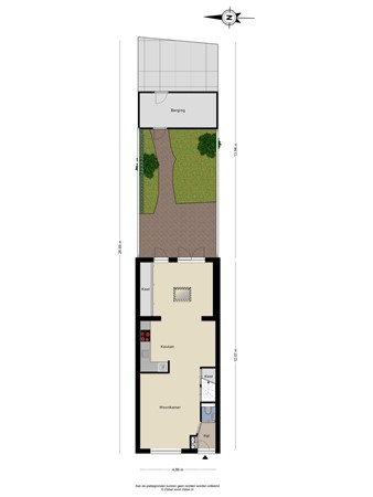 Floorplan - Dudokhof 50, 5041 EX Tilburg