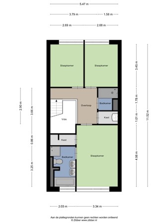 Floorplan - Bijsterveldenlaan 353, 5045 ZR Tilburg