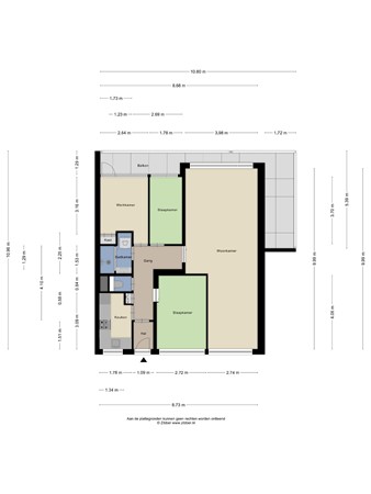 Floorplan - Hart van Brabantlaan 447, 5038 LE Tilburg