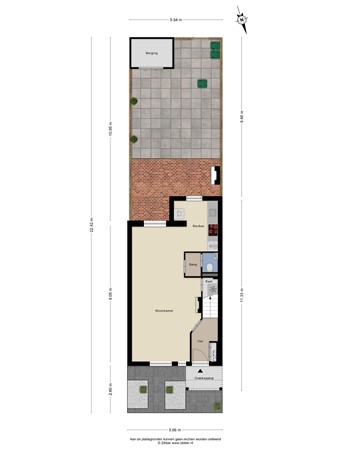 Floorplan - Drielstraat 28, 5043 HX Tilburg