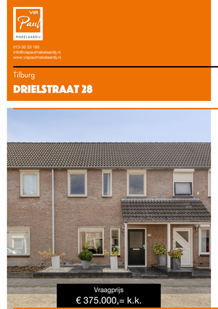 Brochure preview - brochure Drielstraat 28 Tilburg