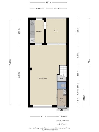 Floorplan - Telstarlaan 78, 5061 SR Oisterwijk