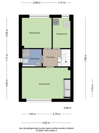 Floorplan - Telstarlaan 78, 5061 SR Oisterwijk