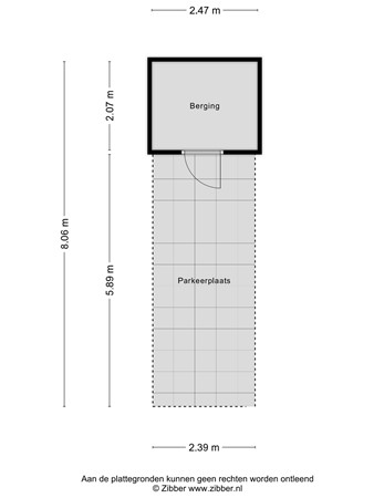 Floorplan - Havendijk 36-08, 5017 AM Tilburg