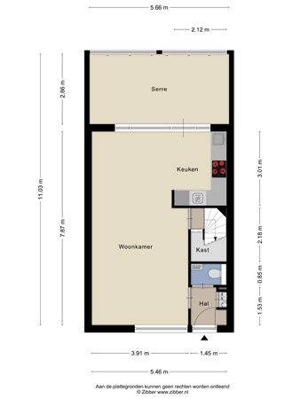 Floorplan - Koggeplein 6, 5017 LA Tilburg