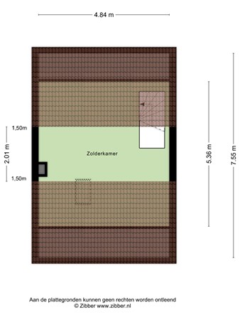 Floorplan - Buys Ballotstraat 19, 5025 ER Tilburg