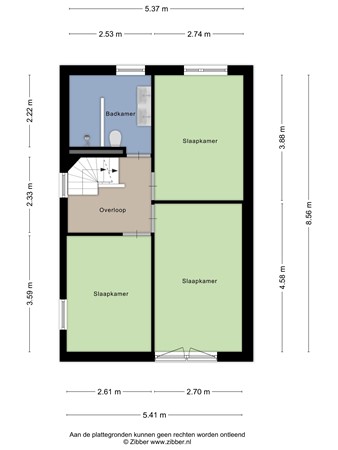 Floorplan - Hoevelakenstraat 11, 5045 GA Tilburg