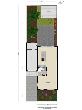Floorplan - Hoevelakenstraat 11, 5045 GA Tilburg