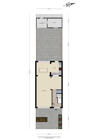 Floorplan - Brahmsstraat 109, 5011 DA Tilburg