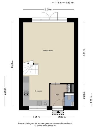 Floorplan - Sint Corneliusstraat 13, 5017 AZ Tilburg