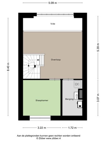 Floorplan - Sint Corneliusstraat 13, 5017 AZ Tilburg