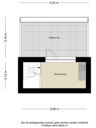 Floorplan - Sint Corneliusstraat 13, 5017 AZ Tilburg